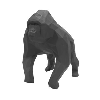 Sculpture géométrique de gorille en graphite - Gus en noir - sans emballage cadeau 7