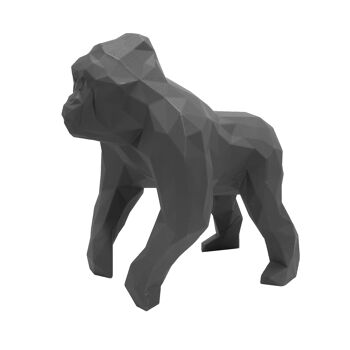 Sculpture géométrique de gorille en graphite - Gus en noir - sans emballage cadeau 10