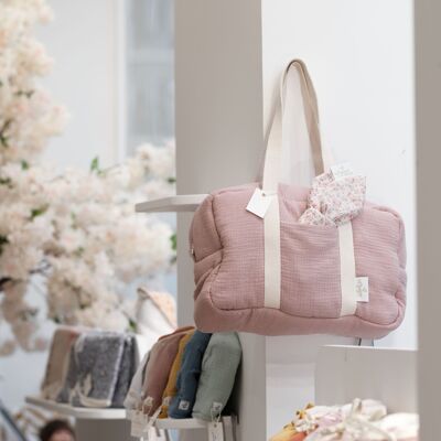 CHANGING BAG OLD PINK