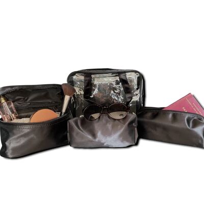 Trousse de toilette - Trousse de voyage - lot de 4