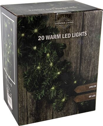 Guirlande avec éclairage LED - Guirlande lumineuse - Guirlande de Noël - 270cm 2