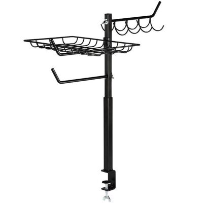 Xavax - Barbecue Organizer - Height Adjustable 60 - 72 cm - Black