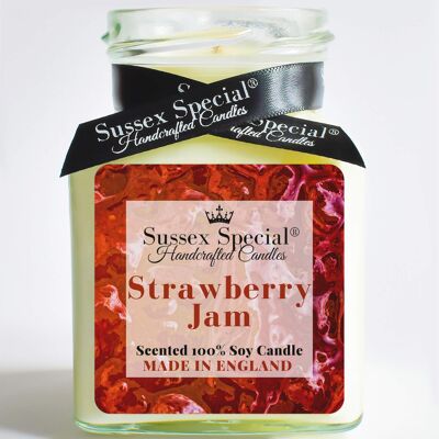 Strawberry Jam Scented Soy Candle