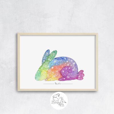 Poster di coniglio galattico