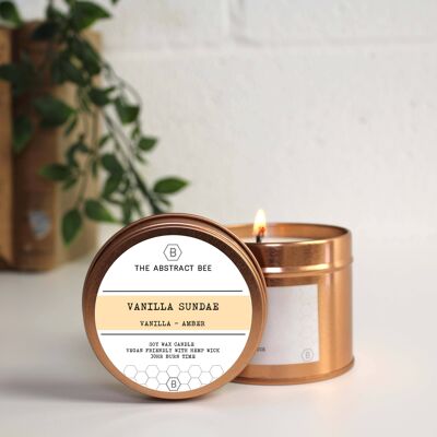 Vanilla Sundae Scent Tin Candle