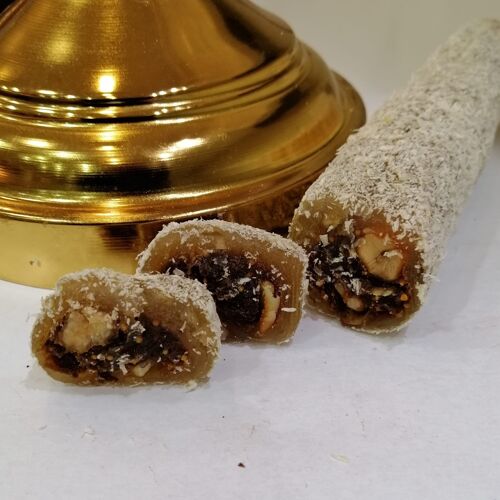 Fig with Walnut Roll Turkish Delight - 100 Gr