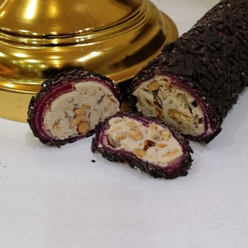 Black Mulberry Chocolate Roll Turkish Delight - 1000 Gr