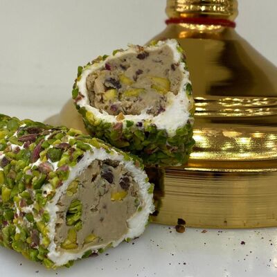 Mega Pistachio Roll Turkish Delight - 250 Gr