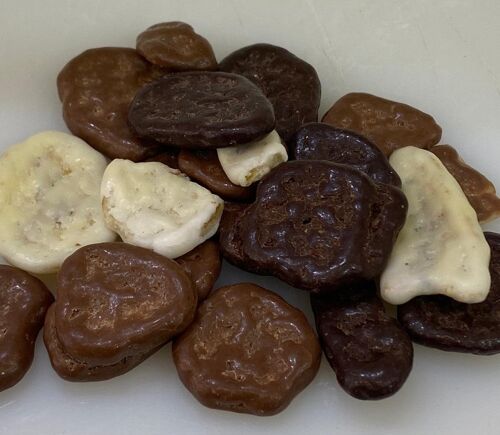 Mix Chocolate Banana Chips - 500 Gr