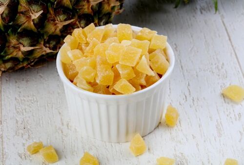 Dried Cube Pineapple - 250 Gr