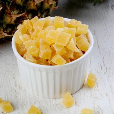 Dried Cube Pineapple - 500 Gr