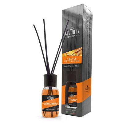 Difusor en sticks 125ml Canela y naranja