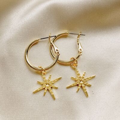 Boucles d'oreilles Elin ✩ étoile or