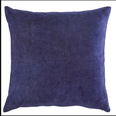 Velvet cushion cott. 50x50 cm midnight blue