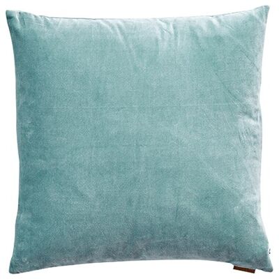Velvet cushion cott. 50x50 cm aqua