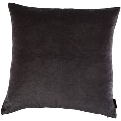 Velvet cushion 100% cott. 50x50 cm charcoal grey