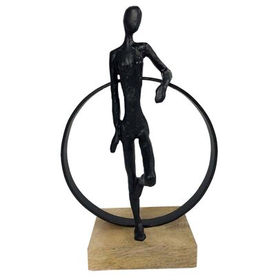 Mathilde sculpture mango 20.5x14x32 cm black/nature