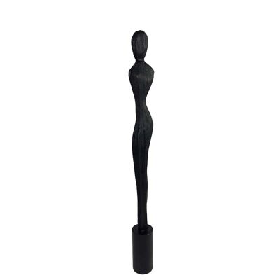 Clara sculpture mango 7.5x7.5x66 cm black