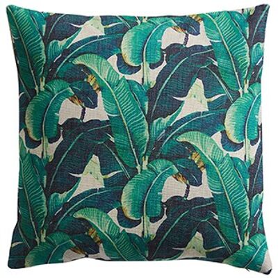 Petio cushion w. down filling cott./poly. 50x50 cm green