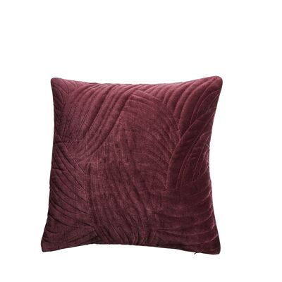 Ictus cushion cott. 50x50 cm burgundy