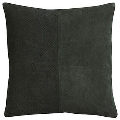 Capra cushion goat suede 45x45 cm dark green
