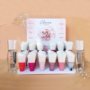 DERNIERES UNITÉS - Pack vernis naturels - présentoir inclus - CLEVER BEAUTY