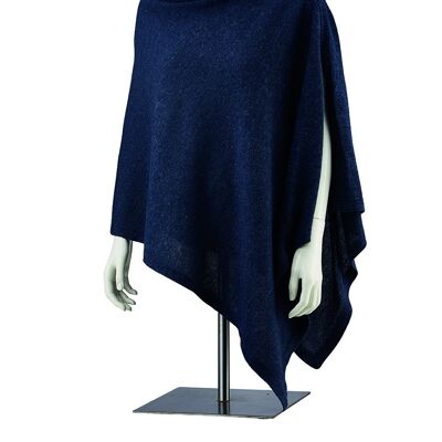 Noma poncho wool 65x170 cm dark blue