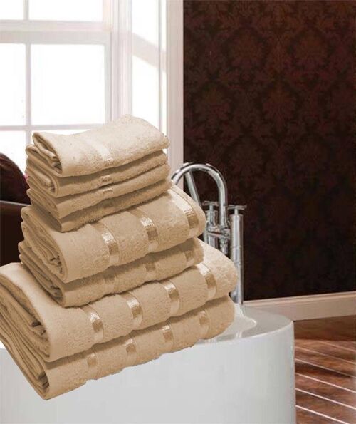 8 pc Egyptian Towels Bale Set 100% Egyptian Cotton - Boston beige tan, boston black, boston brown mocha, boston cream, boston dark grey, boston red, boston royal blue, boston silver grey, boston teal, boston white Boston-beige-tan