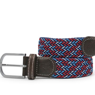 Woven Belt - Red, White and Blue Dot