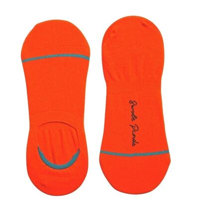 Neon Orange "No-Show" Bamboo Socks