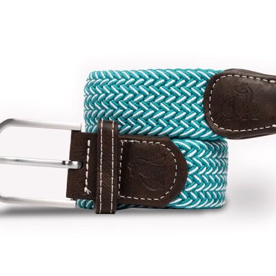 Woven Belt - Aqua Fine Weave