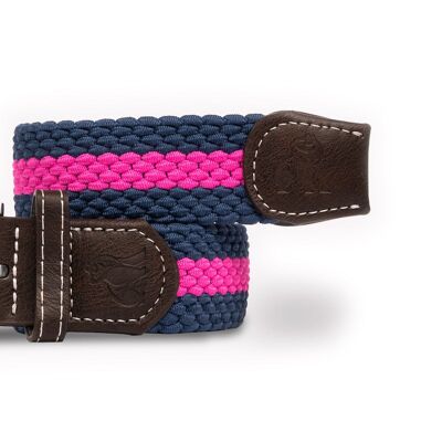 Woven Belt - Rich Pink Stripe