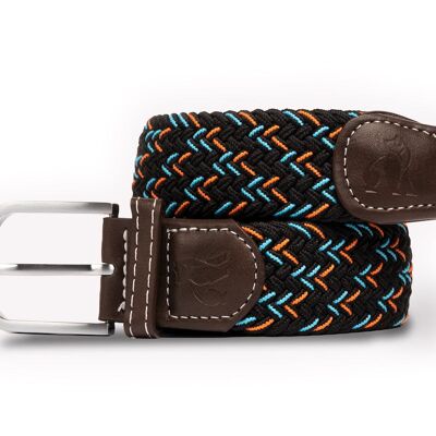 Woven Belt - Navy / Red and Blue Dot