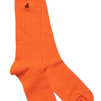 Orange Bamboo Socks (3 pairs)