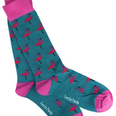 Flamingo Bamboo Socks (3 pairs) S