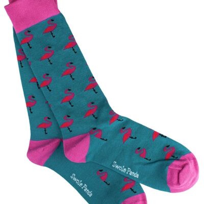 Flamingo Bamboo Socks (3 pairs) S
