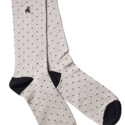 Spotted Grey Bamboo Socks (3 pairs)