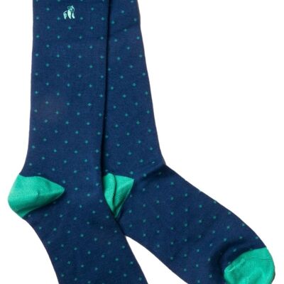 Spotted Green Bamboo Socks (3 pairs)