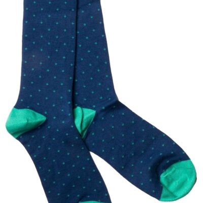 Spotted Green Bamboo Socks (3 pairs)