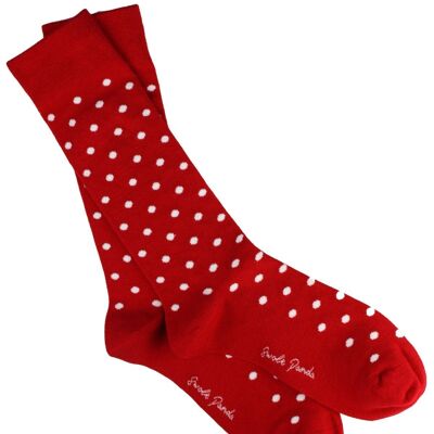 Red Polka Dot Bamboo Socks (3 pairs)