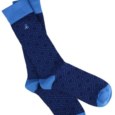 Blue Diamond Bamboo Socks (3 pairs)