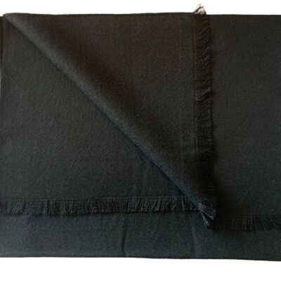 Jet Black Bamboo Scarf