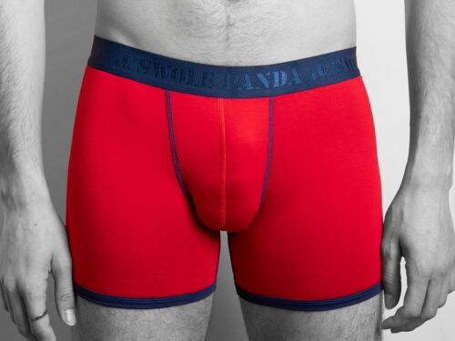 Bamboo Boxers - Red / Blue Band