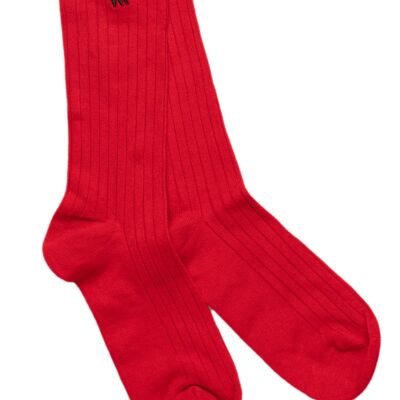 Classic Red Bamboo Socks (3 pairs)