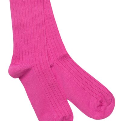 Rich Pink Bamboo Socks (3 pairs)