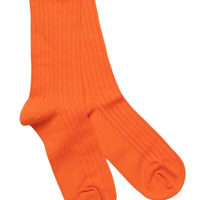 Tangerine Orange Bamboo Socks (3 pairs)