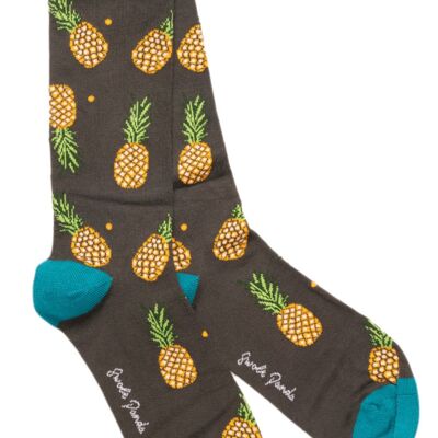 Pineapple Bamboo Socks 06 (3 pairs)