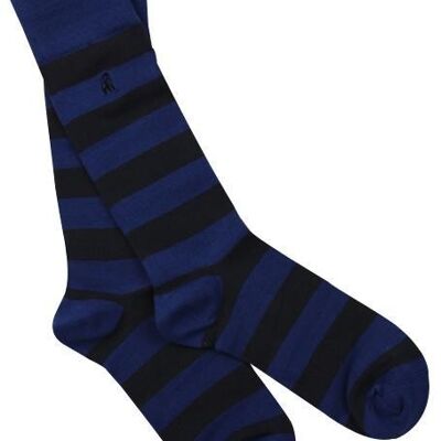 Charcoal Striped Bamboo Socks S (3 pairs)