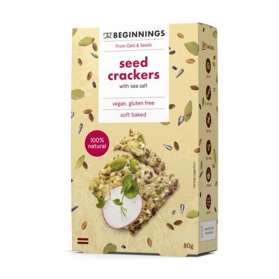 Seed crackers with see salt 80 g