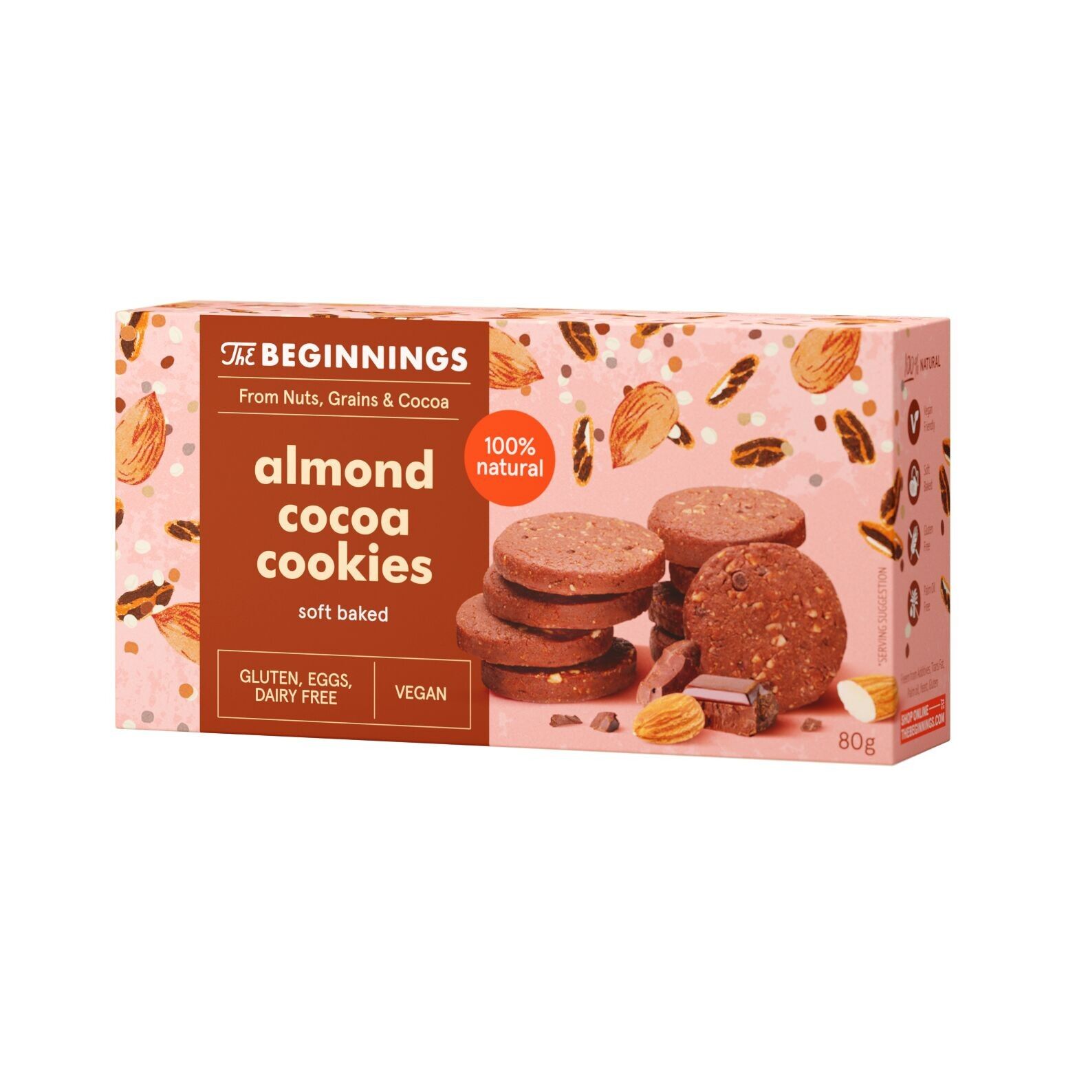 Almond cocoa cookies 80 g